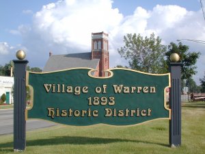 Village of Warren Historical District Sign